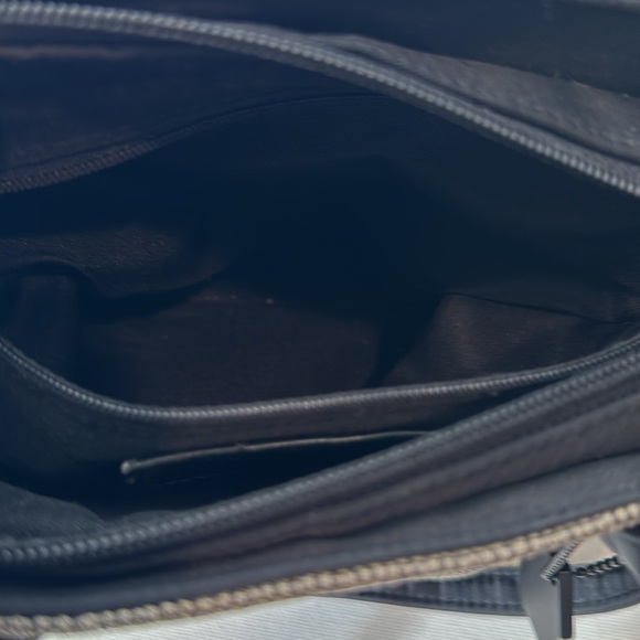 Etienne Aigner Black and Tan Crossbody Handbag - Picture 9 of 10